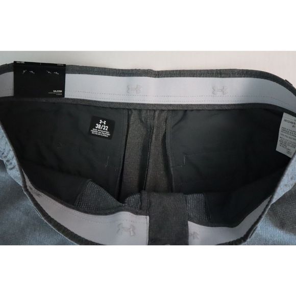 Under Armour 1377358 012 Men's Sz 38x32 Gray Straight Fit Vented Golf Pants $85 - Picture 3 of 8